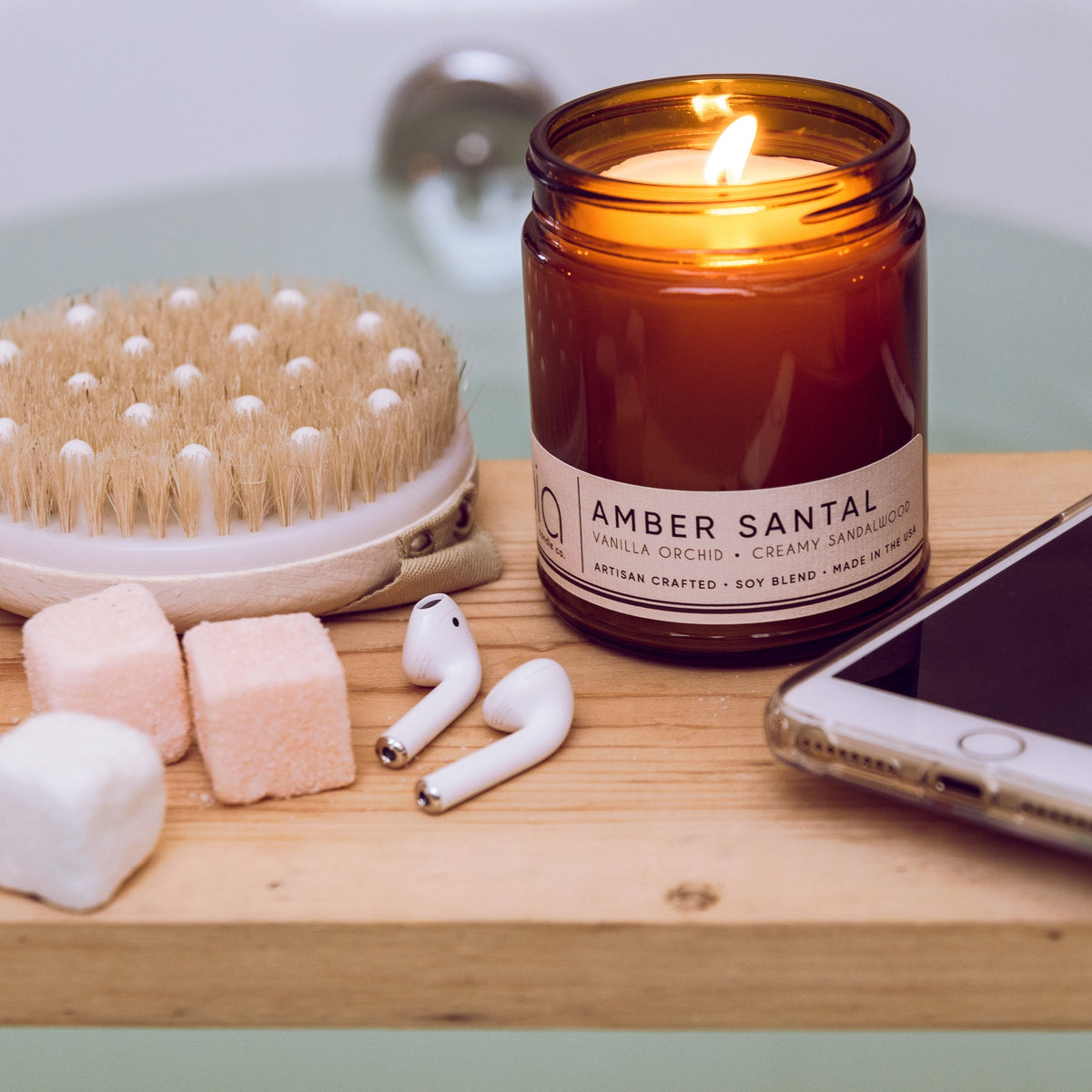 Amber Santal Soy Blend Candle