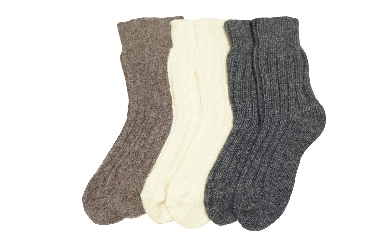 tittimitti® Men’s Alpaca & Wool Blend Socks 1 Pair – Warm Breathable Winter Socks Made in Italy